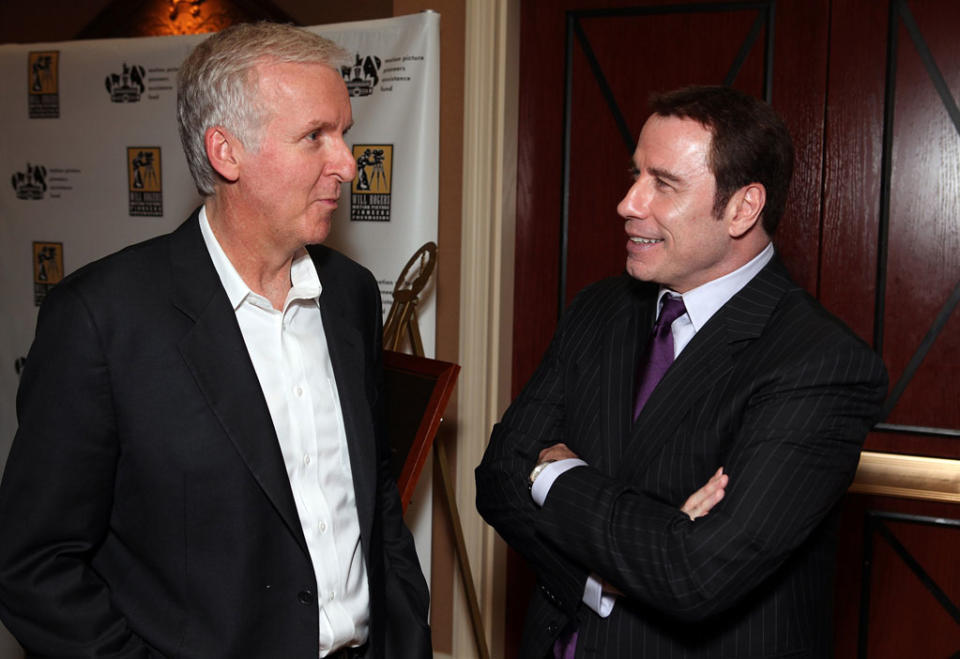 2011 Cinemacon James Cameron John Travolta