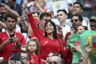 <p>Georgina Rodriguez, girlfriend of Cristiano Ronaldo of Portugal </p>