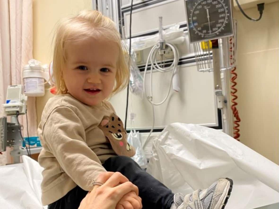 Maddie Kilner was diagnosed with the rare genetic disorder SCN8A in June. Since then, her parents have looked for ways to advance medical research and improve her treatment. (Submitted by Julia Sisnett - image credit)