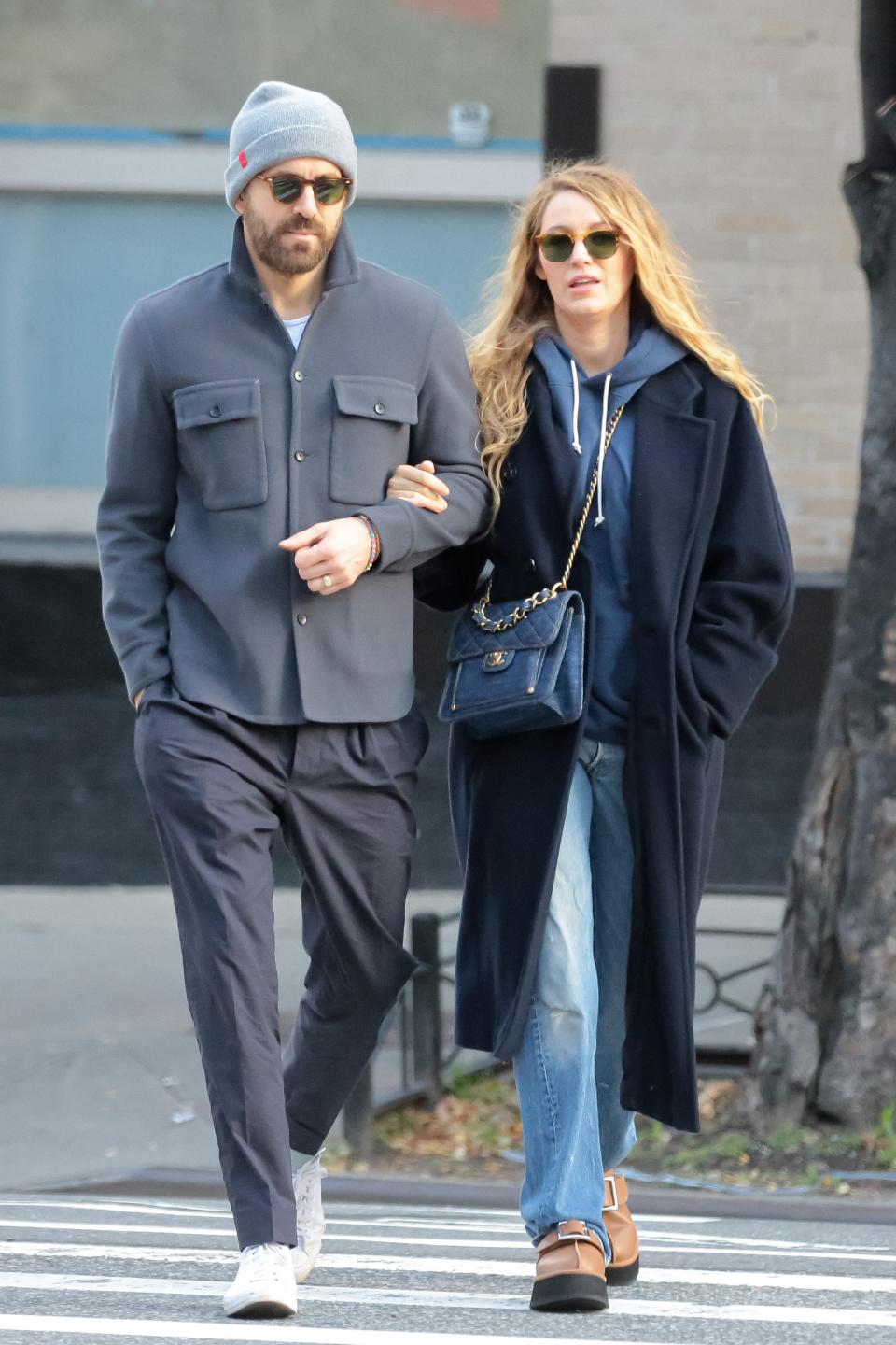 Ryan Reynolds and Blake Lively in New York City on October 24, 2023