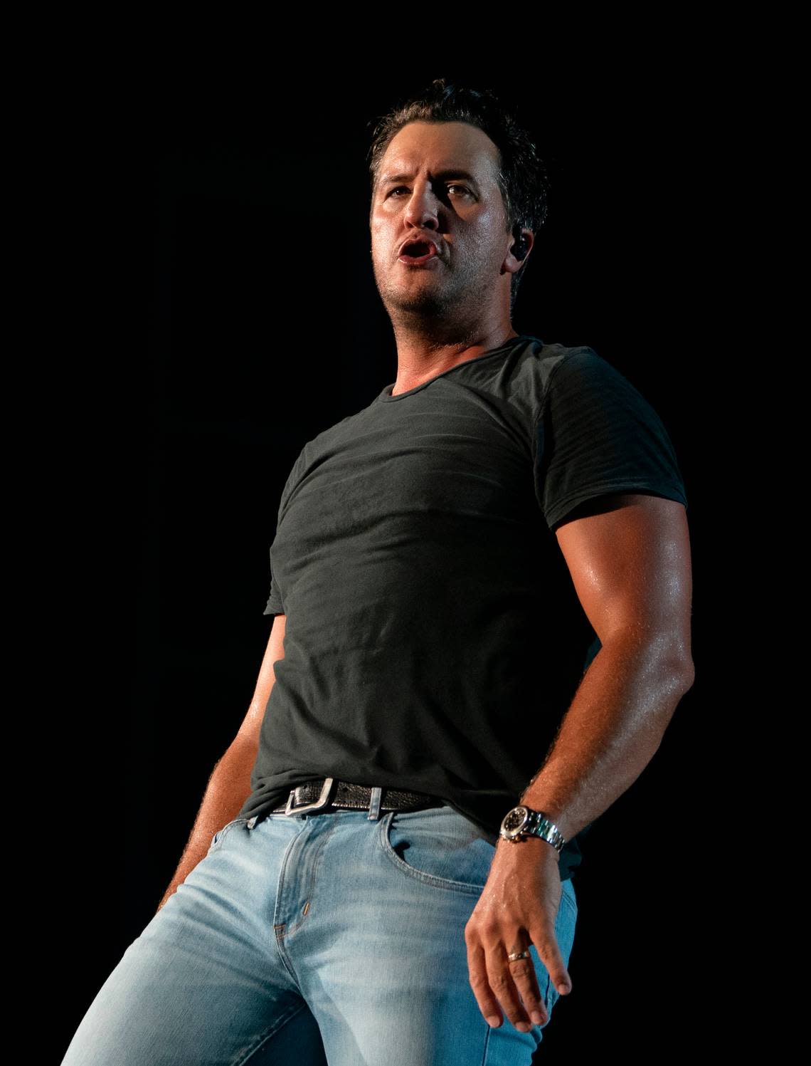 Luke Bryan brings his “Raised Up Right Tour” to the Coastal Credit Union Music Pavilion at Walnut Creek in Raleigh, N.C., Friday night, July 8, 2022.