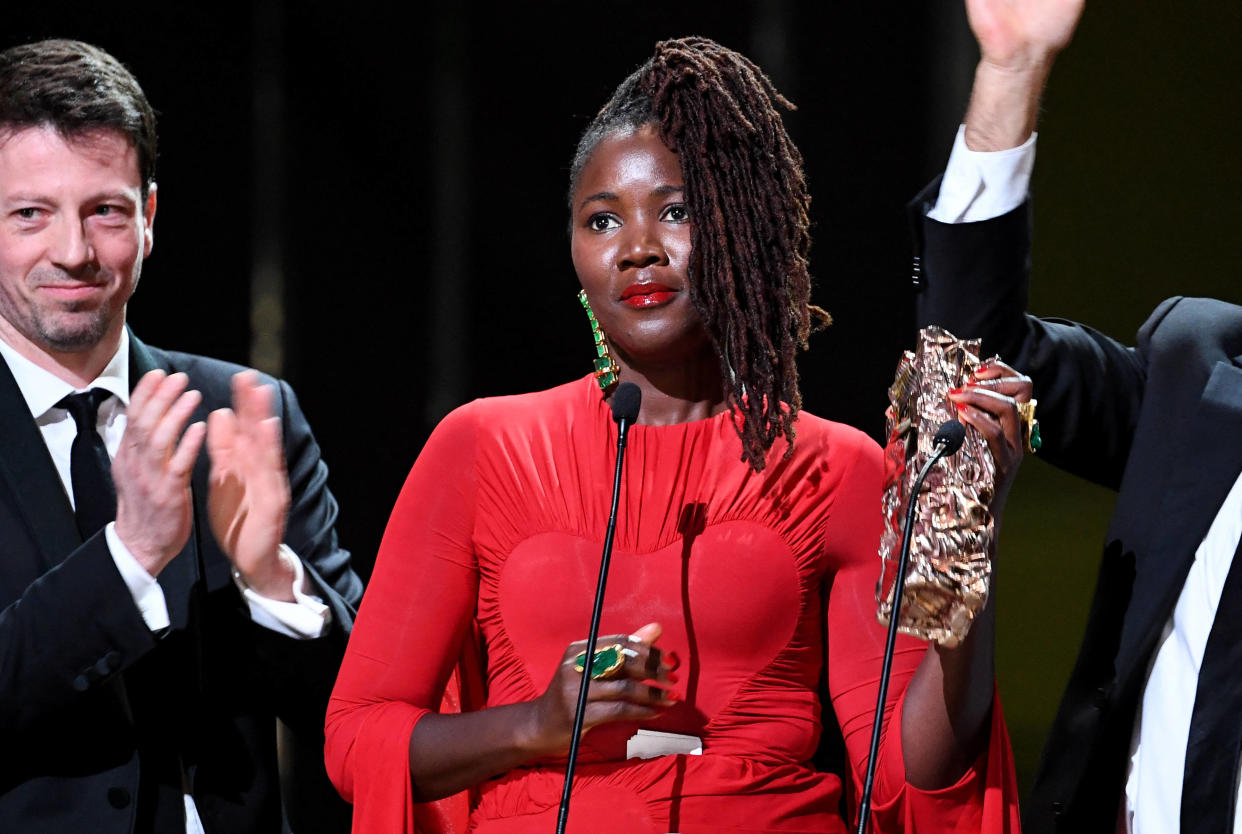 Le réalisatrice Alice Diop, lauréate du César du meilleur premier film pour « Saint Omer », le 24 février 2023