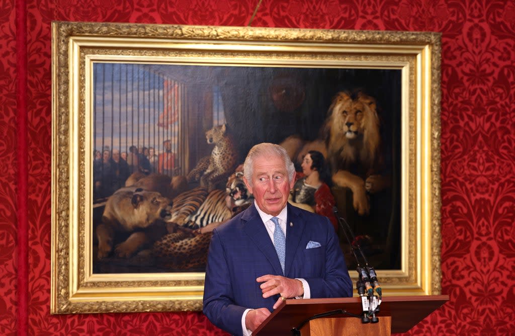 Charles praised the determination of the award winners during the Prince’s Trust event (PA Wire)