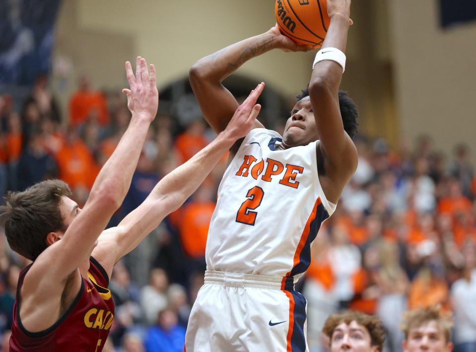 Marcus Wourman helped lead Hope past Albion on Saturday.