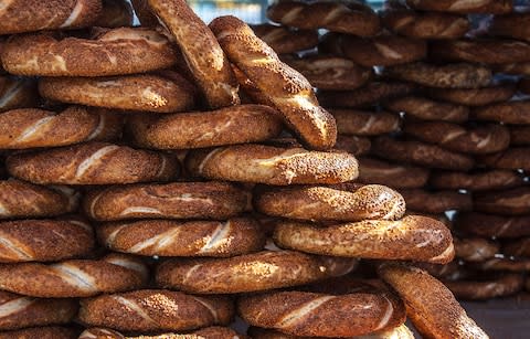 Simit in Istanbul - Credit: getty
