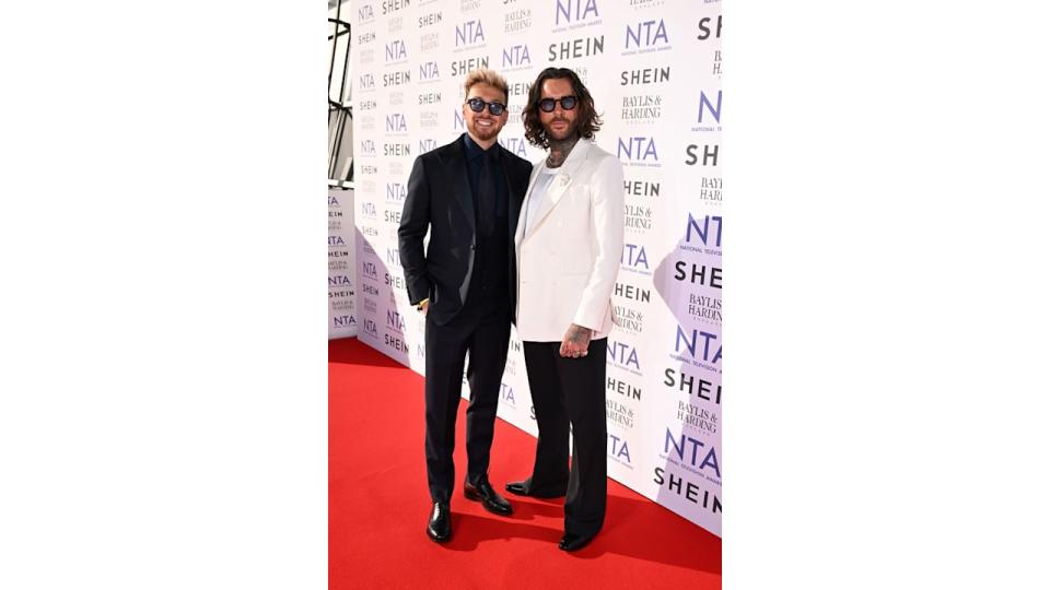  Sam Thompson and Pete Wicks attend the NTA's 2024 at The O2 Arena on September 11, 2024 in London, 