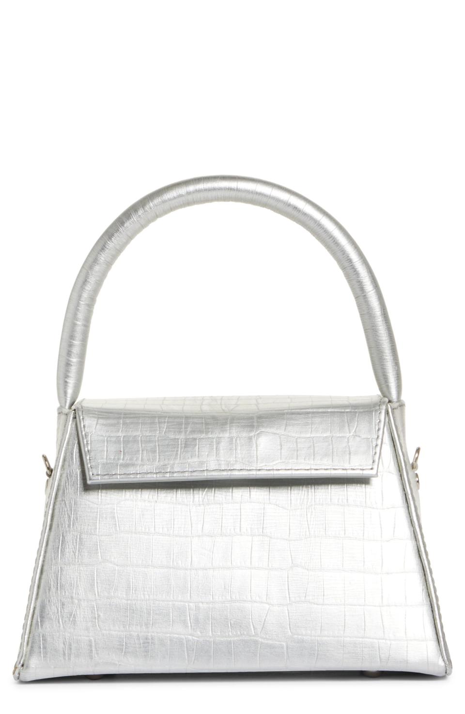 6) Anima Iris Mini Zaria Metallic Leather Handbag