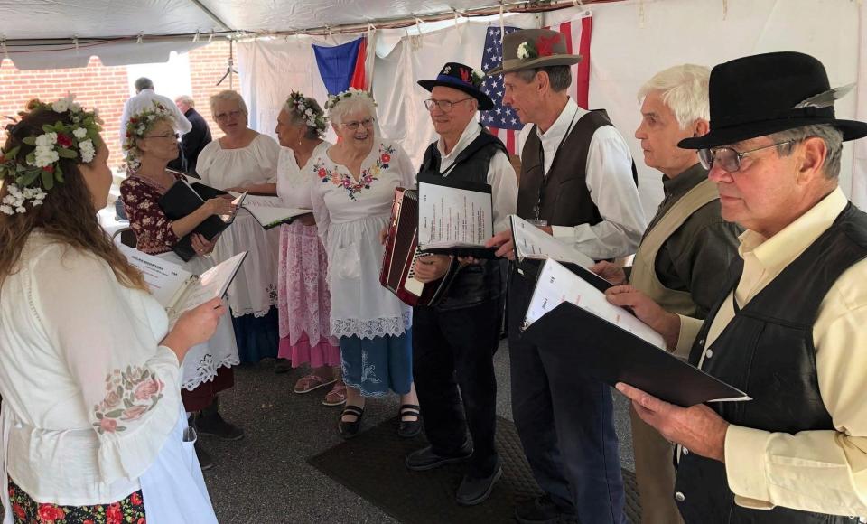 The Czech Singers perform at the 7th Annual Virginia Czech and Slovak Folklife Festival at the Prince George County Regional Heritage Center in October 2019.