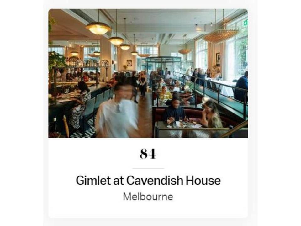 2022 saw Australia’s worst ever ranking (The Worlds 50 Best Restaurant)