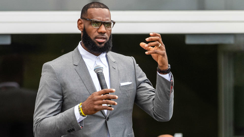 LeBron James is dedicated to helping others. (AP)