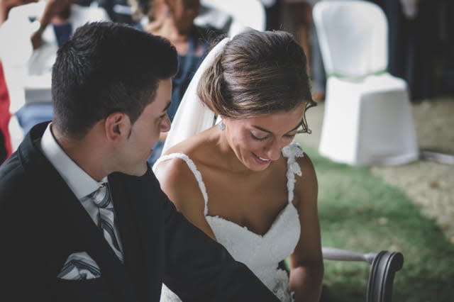 A couple on their wedding