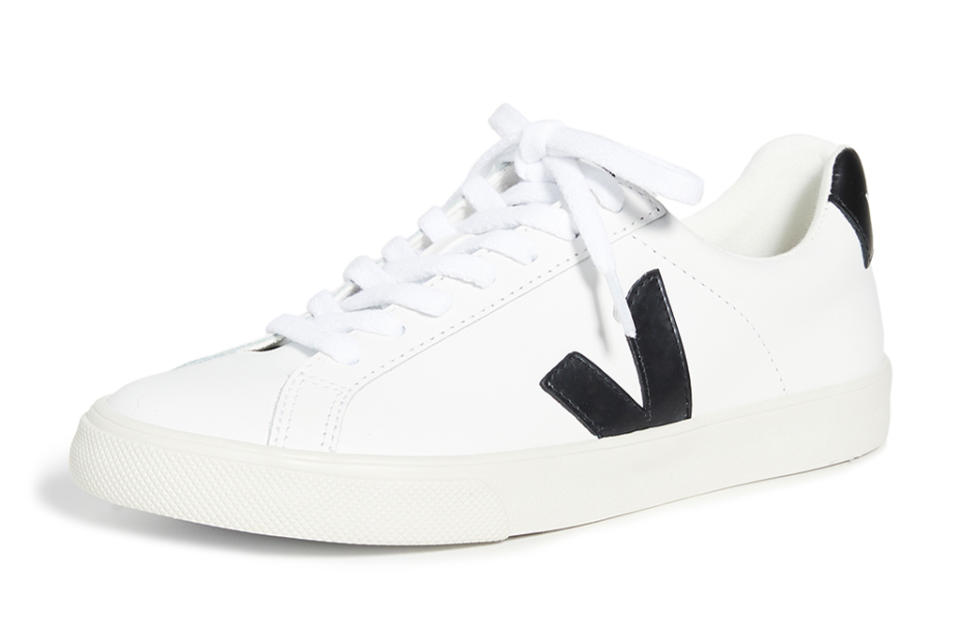 sneakers, black, white, lace-up, veja