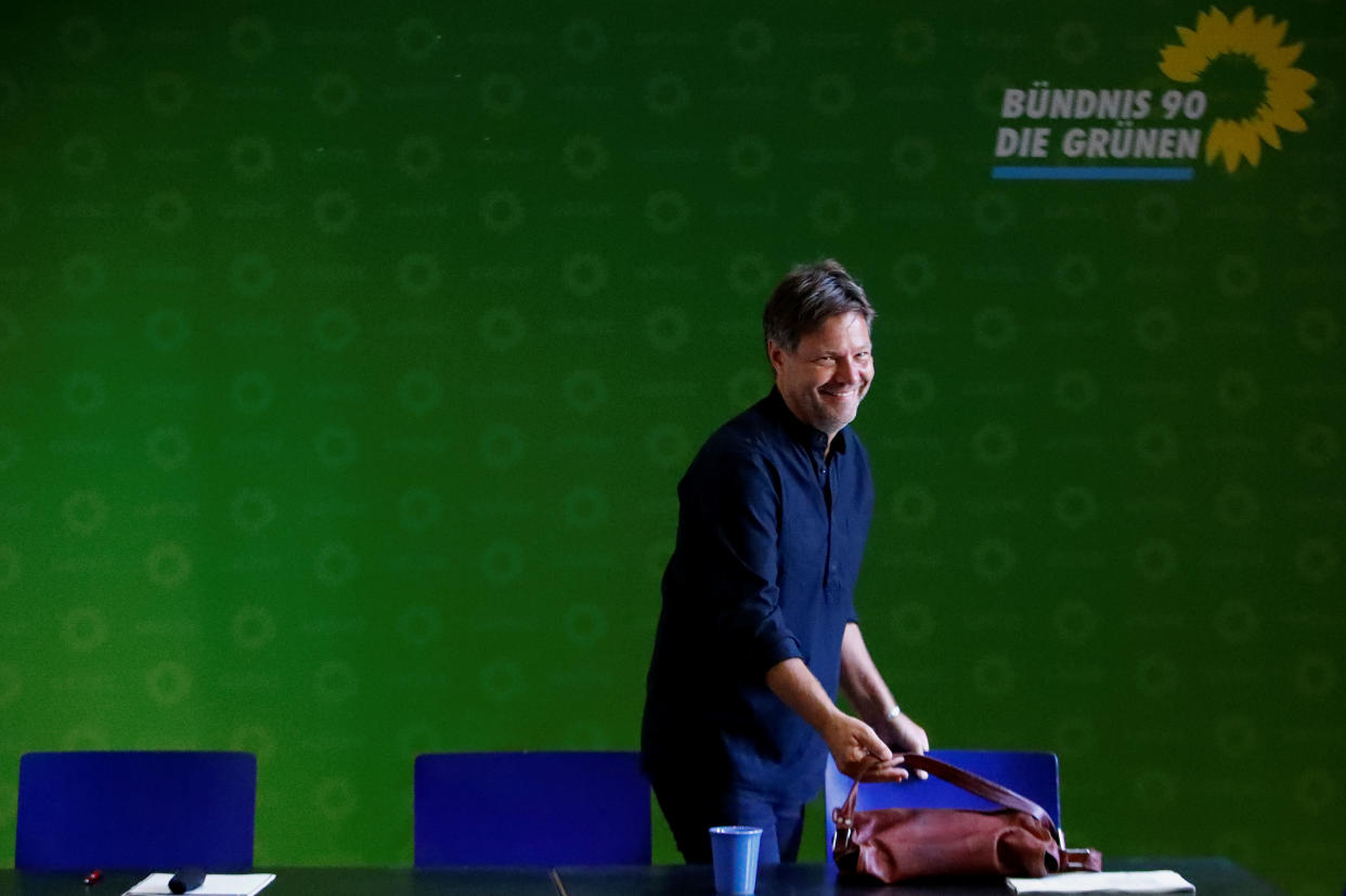 Robert Habeck auf einer Pressekonferenz im September 2019 (Bild: Reuters/Hannibal Hanschke)