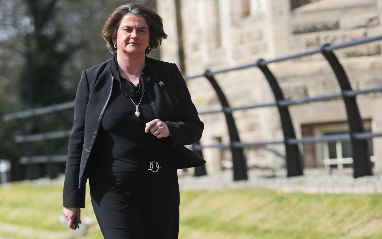 Northern Ireland's First Minister Arlene Foster, who has launched libel proceedings at the High Court in Belfast against Dr Christian Jessen - PA