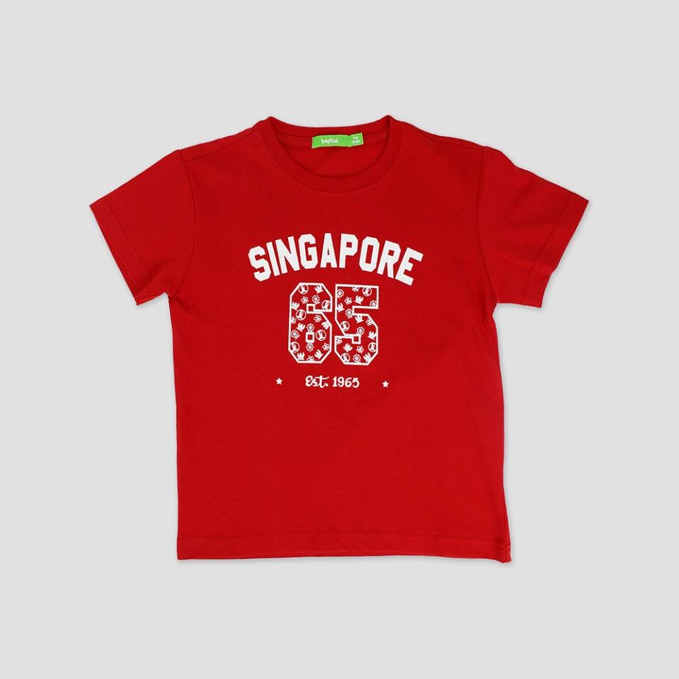Bossini Boys National Day T-Shirt - Family - SG. (Photo: Shopee SG)