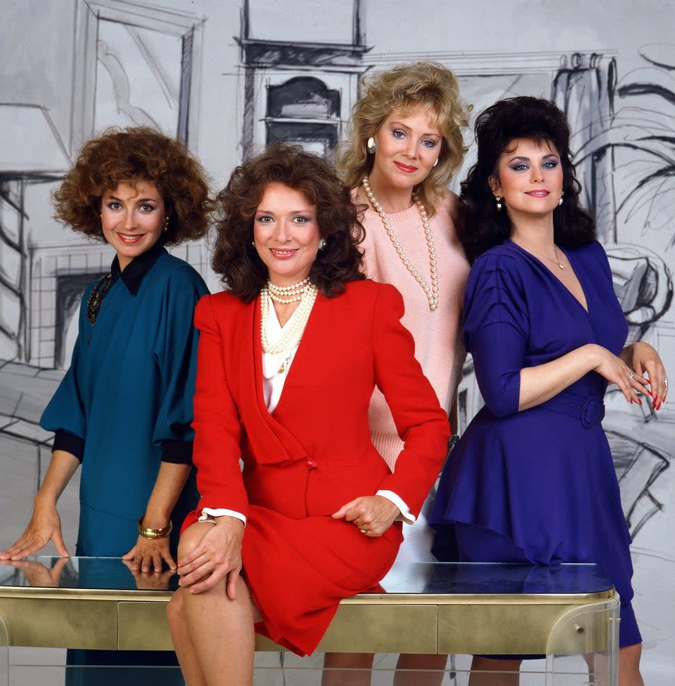 Annie Potts, Dixie Carter, Jean Smart and Delta Burke in 'Designing Women'