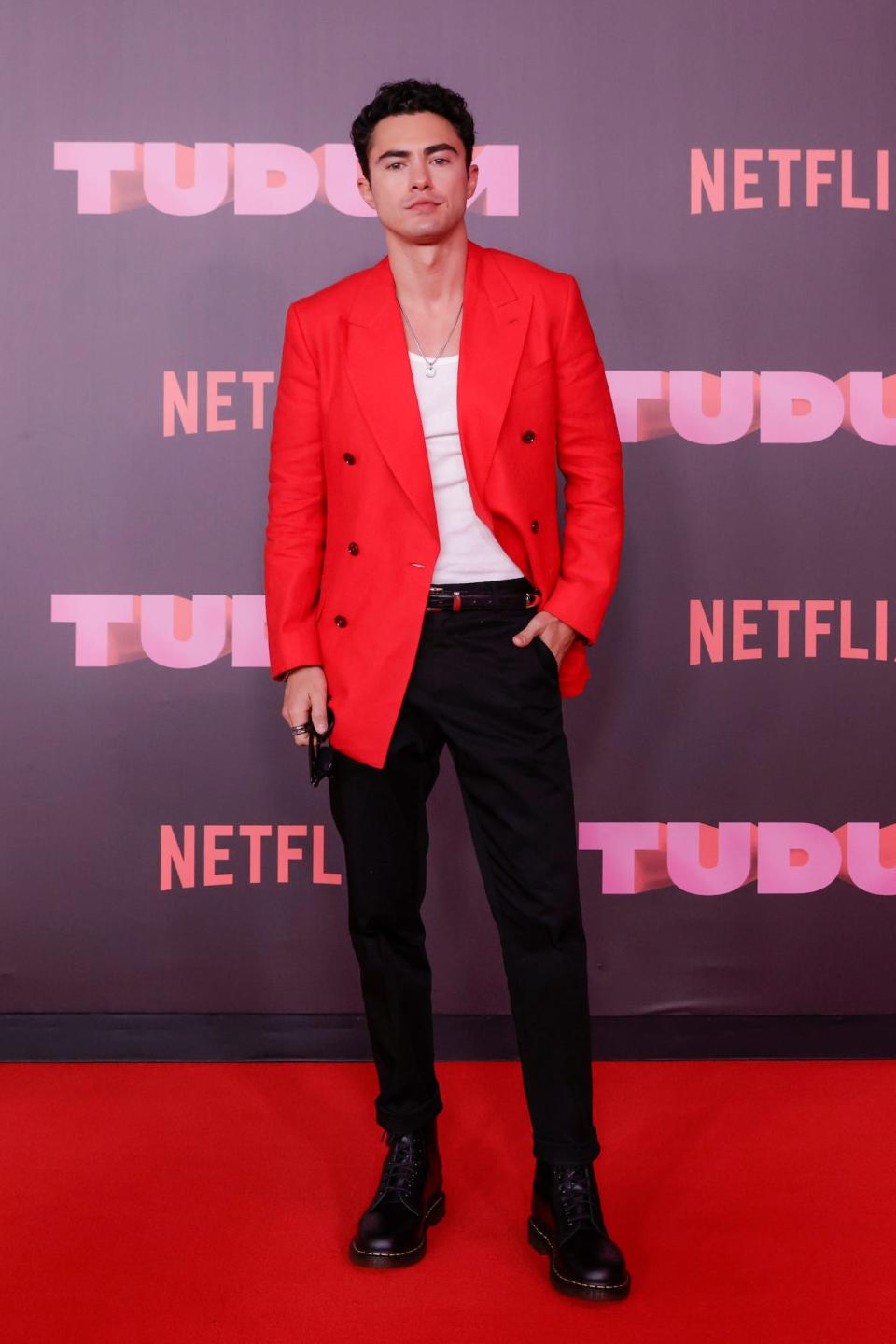 Darren Barnet attends Netflix's Tudum event in Sao Paulo, Brazil.