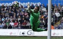 Britain Football Soccer - Swansea City v Middlesbrough - Premier League - Liberty Stadium - 2/4/17 Middlesbrough's Victor Valdes saves a shot Action Images via Reuters / Andrew Boyers Livepic