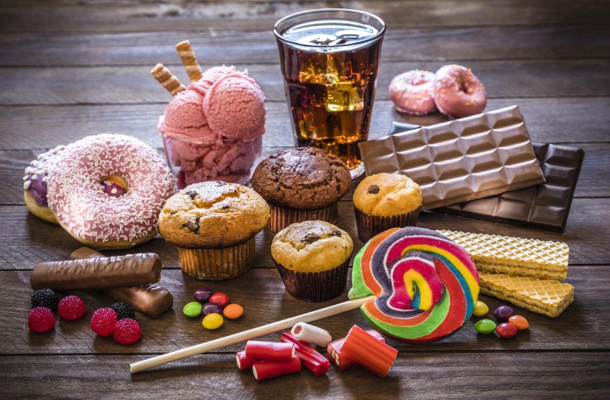 <span class="caption">A diet high in sugary foods can affect brain development in children.</span> <span class="attribution"><a class="link " href="https://www.gettyimages.com/detail/photo/assortment-of-products-with-high-sugar-level-royalty-free-image/1137312526?adppopup=true" rel="nofollow noopener" target="_blank" data-ylk="slk:carlosgaw/iStock via Getty Images Plus;elm:context_link;itc:0;sec:content-canvas">carlosgaw/iStock via Getty Images Plus</a></span>