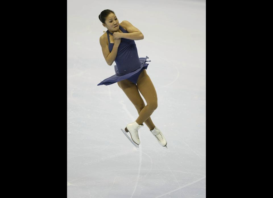 Michelle Kwan competes in the short program during the State Farm U.S. Figure Skating Championships January 8, 2004 at Philips Arena in Atlanta, Georgia. 