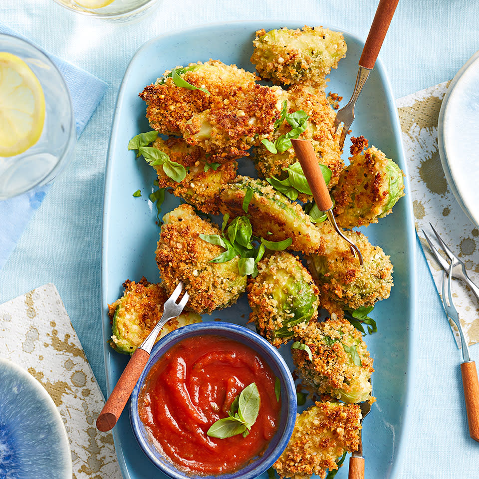 Parmesan-Crusted Brussels Sprouts