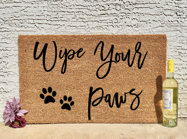 Dog Welcome Mat - Barking Has Saved Us Dog Lover Doormat