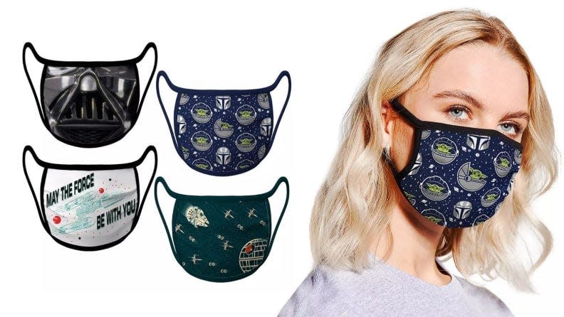 You'll feel like the force is with you while wearing these Star Wars masks.