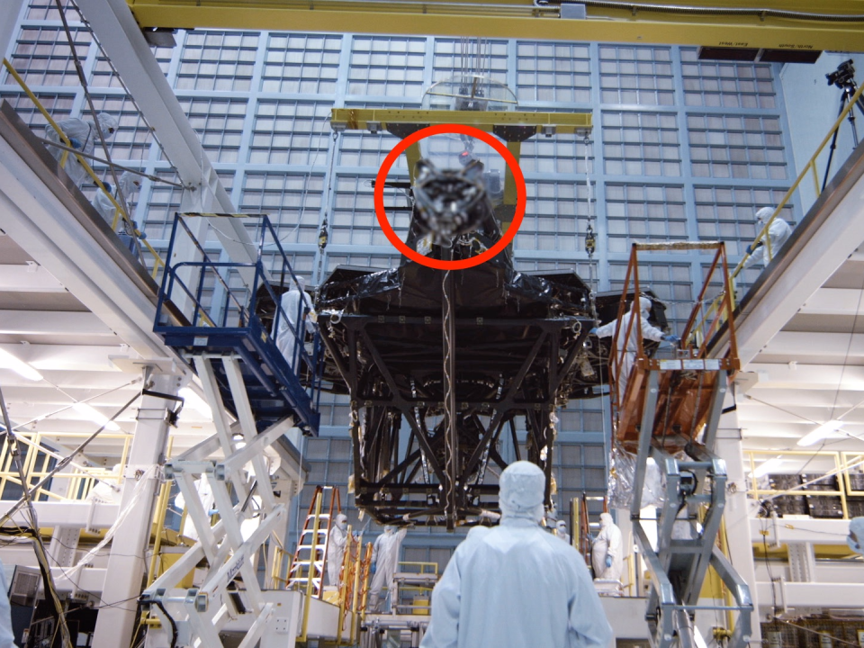 jwst blurred mirror segment labeled