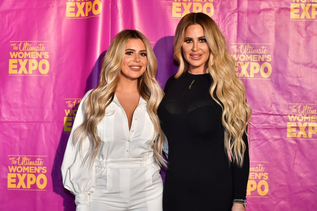 Brielle Biermann and Kim Zolciak