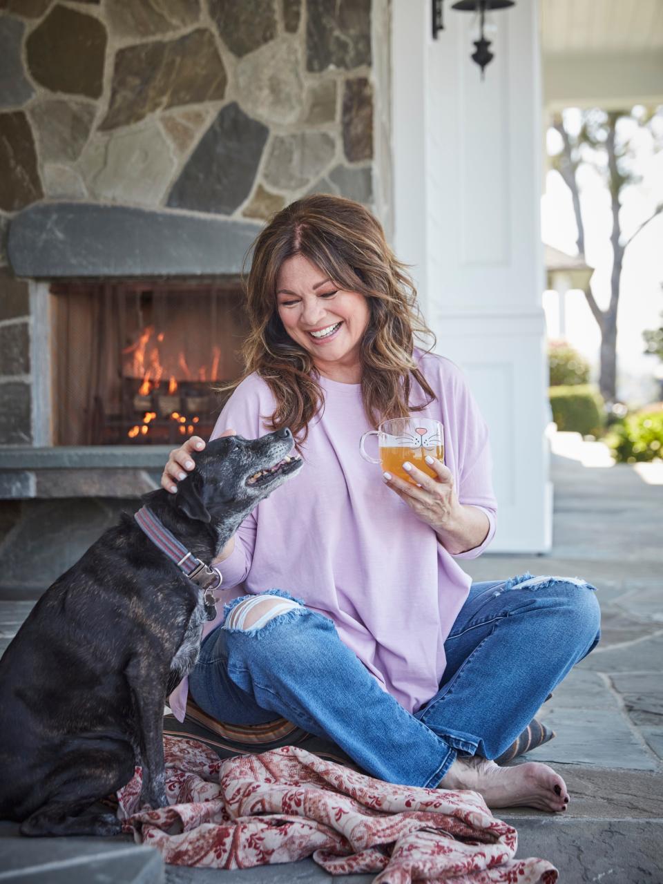 Valerie Bertinelli shares her home with six cats and her dog, Luna.