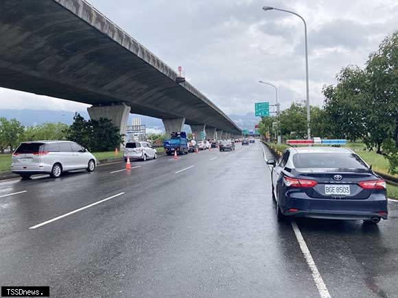 圖：中秋收假日迎北返車潮高峰。（警方提供）