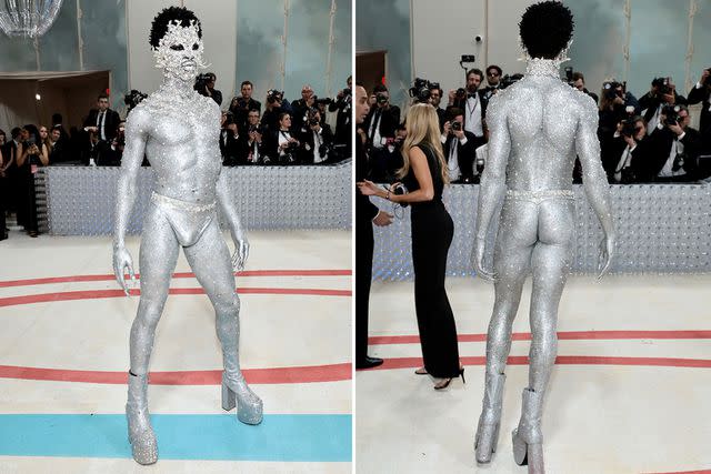 Jamie McCarthy/Getty Lil Nas X on the 2023 Met Gala red carpet