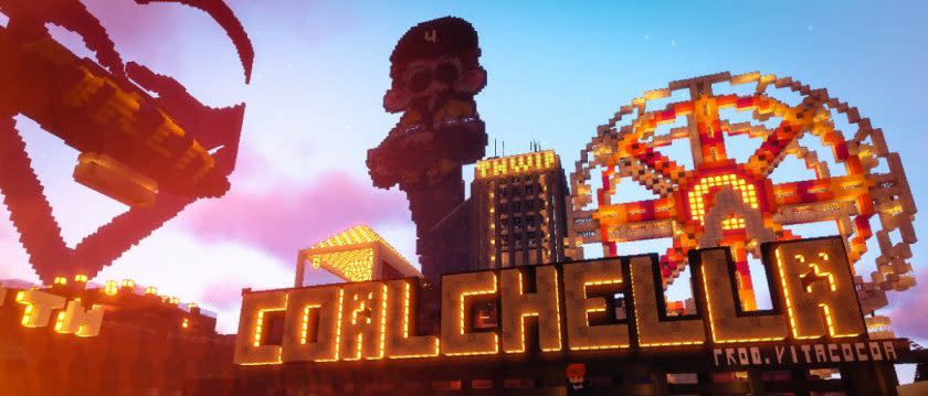 Coalchella Fest in Minecraft