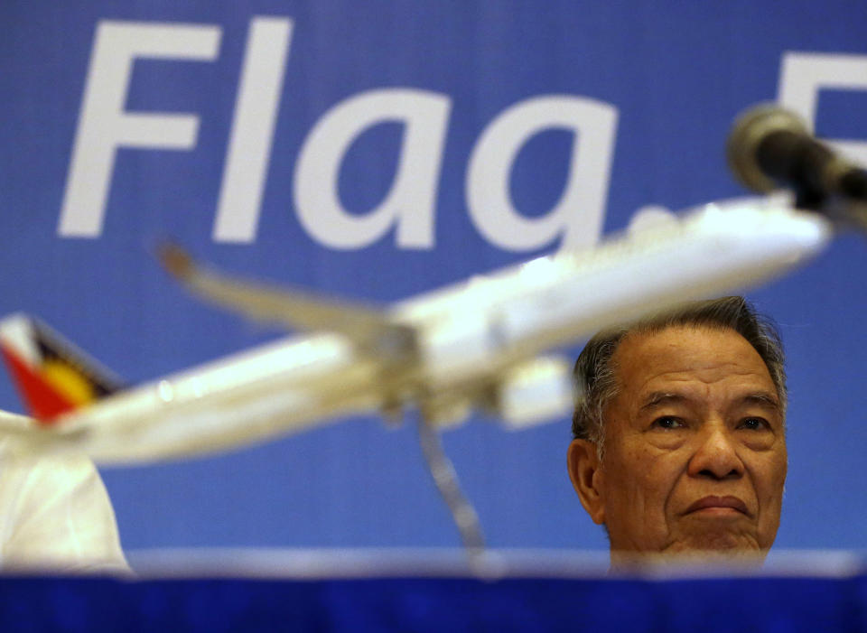 Lucio Tan, Chairman of Philippine Airlines. (AP Photo/Bullit Marquez)