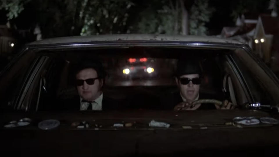 John Belushi and Dan Aykroyd in The Blues Brothers