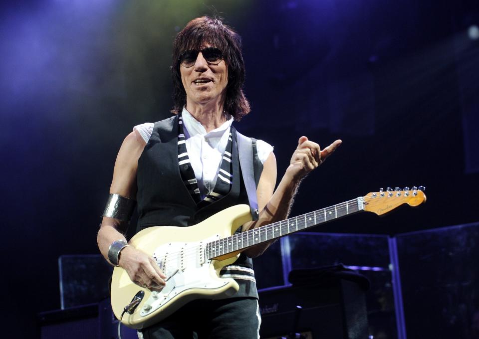 Guitarist Jeff Beck performs in concert at Madison Square Garden, Thursday, Feb. 18, 2010, in New York. 