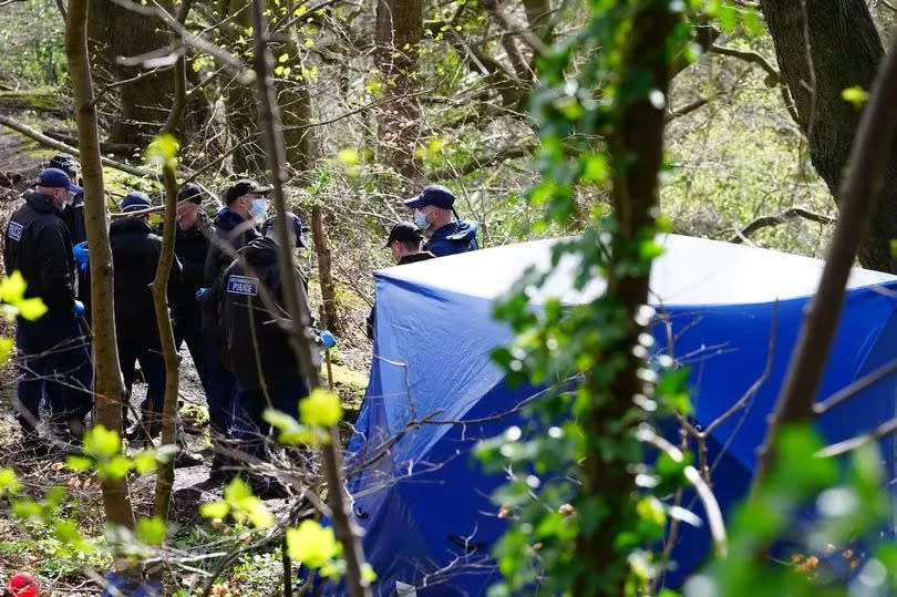 The crime scene at Kersal Dale