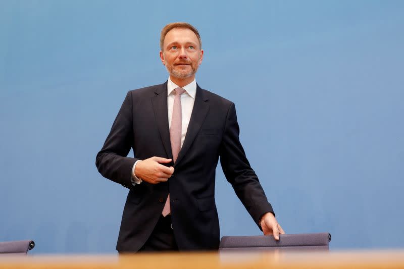 German Finance Minister Christian Lindner presents 2023 to 2026 budget, in Berlin