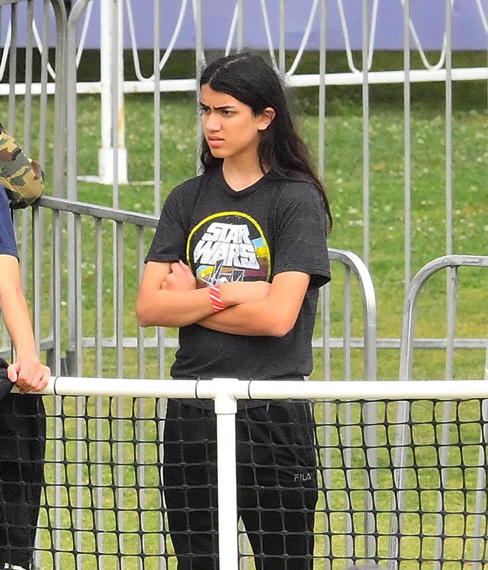 Michael Jackson's youngest son Bigi 'Blanket' Jackson spotted having fun at a carnival in Los Angeles, CA.