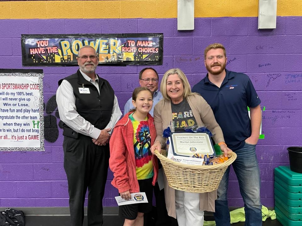 Marilyn Johnstone of Panhandle Elementary (Panhandle ISD) was among the three March winners of the 10th annual Teachers On The Rise program.