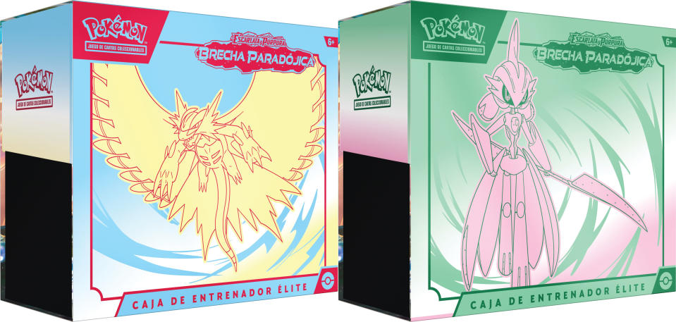 Escarlata y Púrpura—Brecha Paradójica ofrecerá 2 Caja de Entrenador Élite de Pokémon TCG