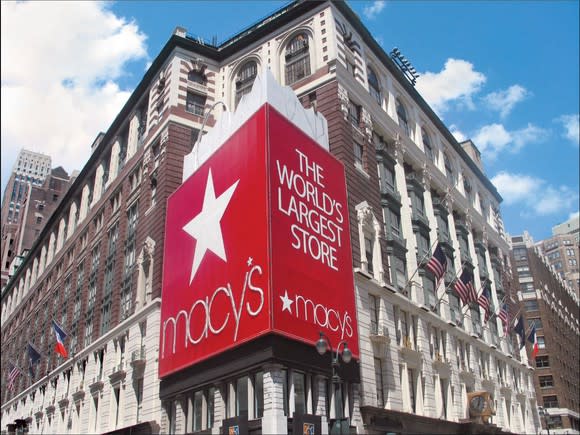 The exterior of the Macy's flagship store in Manhattan