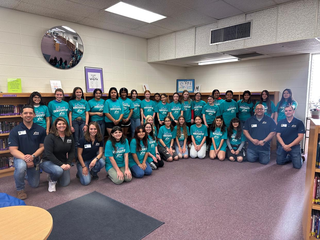 XTO Energy held "Introduce a Girl to Engineering Day" for Carlsbad's sixth grade girls on May 10, 2023.