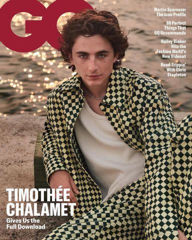 <p>Cass Bird/GQ</p> Timothée Chalamet on the cover of <em>GQ</em>'s November 2023 issue