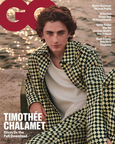 <p>Cass Bird/GQ</p> Timothée Chalamet photographed for GQ Magazine