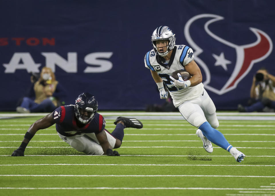 Christian McCaffrey with the Panthers.