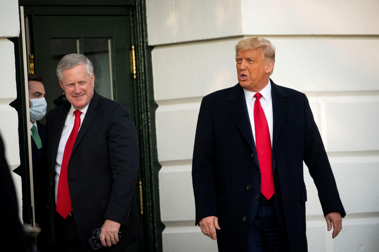 President Trump and Mark Meadows.