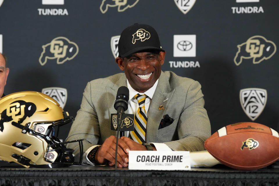 Deion Sanders was introduced as Colorado's head football coach on Dec. 4, 2022.