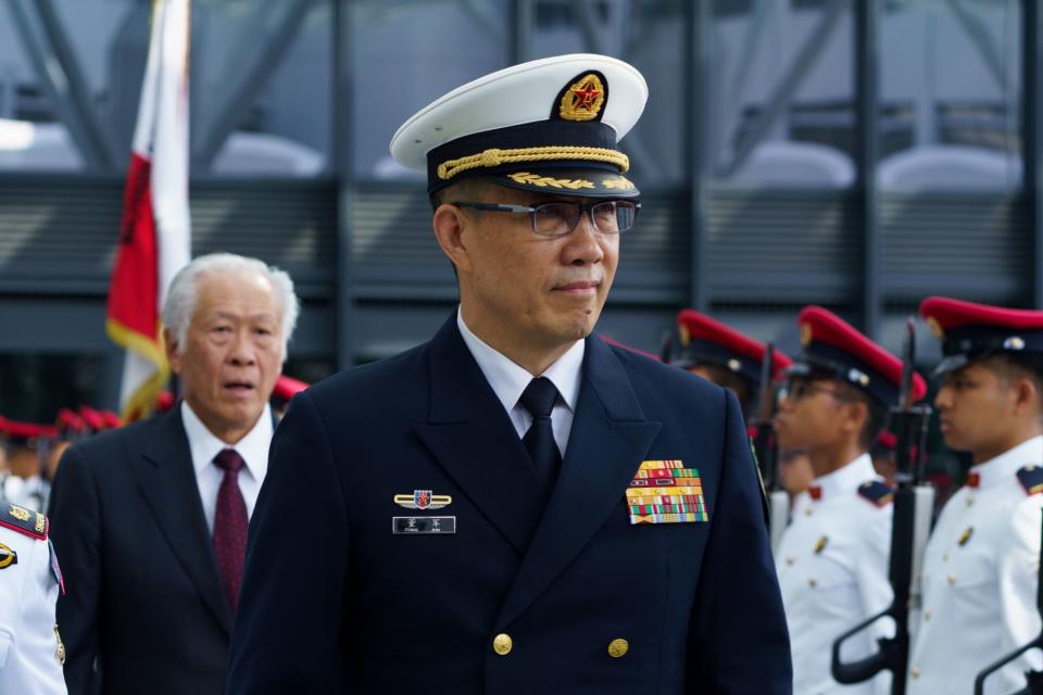 China Minister of National Defence Dong Jun in Singapore on May 30. (Photo: Ore Huiying/Bloomberg