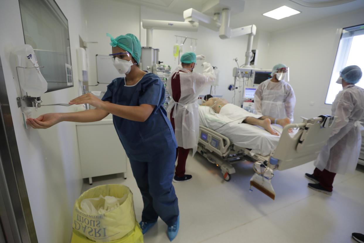 Marseille's intensive care network is at risk of being overwhelmed by coronavirus patients. (Reuters)